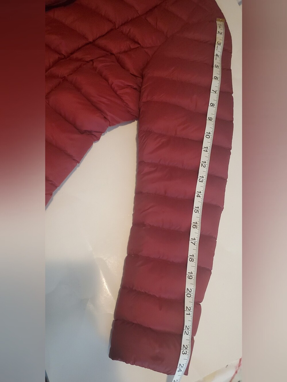 Soia & Kyo Crimson Red Puffer Down Jacket Women's - Picture 13 of 13
